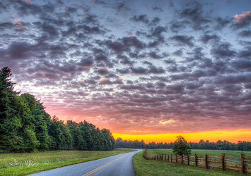 Sunrise Is Just Arount The Bend By Terry Aldhizer